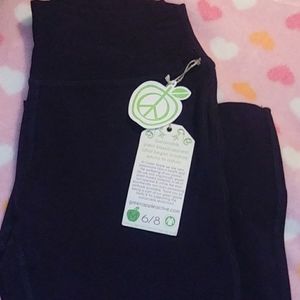 Green Apple 33" Fitted Flare Yoga Pants